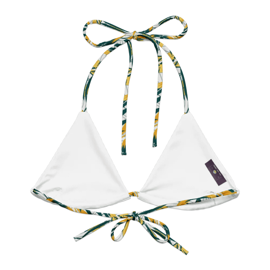 Tropical Summer | Recycled Padded String Bikini Top product image (5)