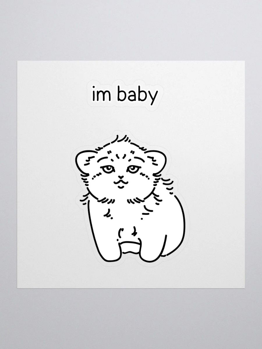 I'm Baby Manul - Sticker product image (2)