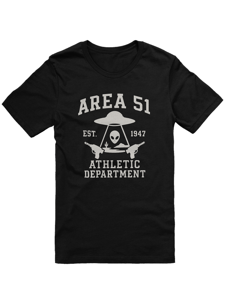 Area 51 T-Shirt Alt – Alien UFO Roswell Tee | X-Files Athletic Department Parody product image (1)