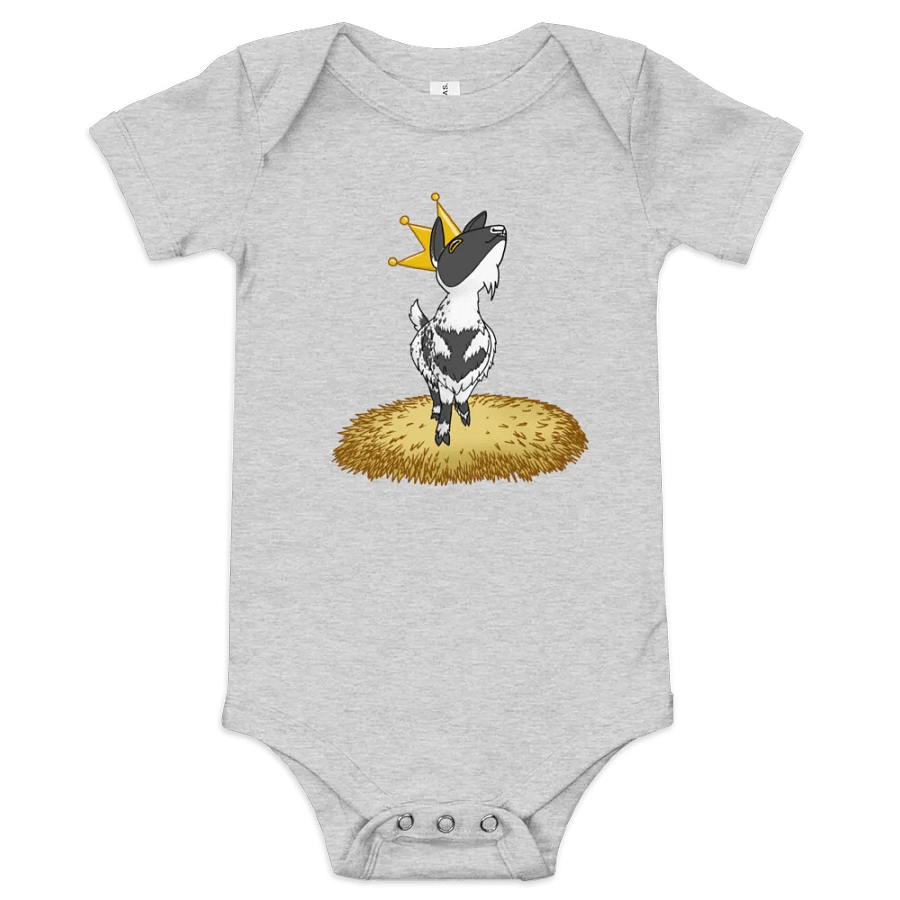 King Jeremy goat - baby one piece shirt product image (1)