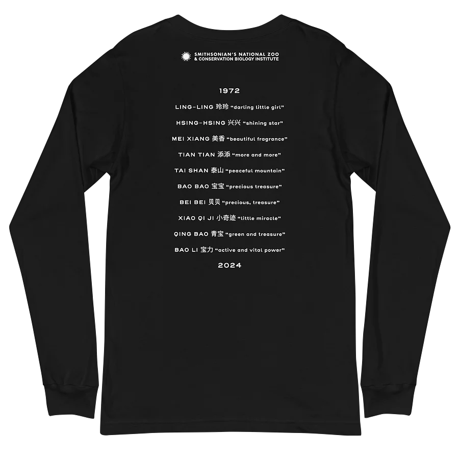 Pandas Are Here Long Sleeve Tee (Unisex) Image 3