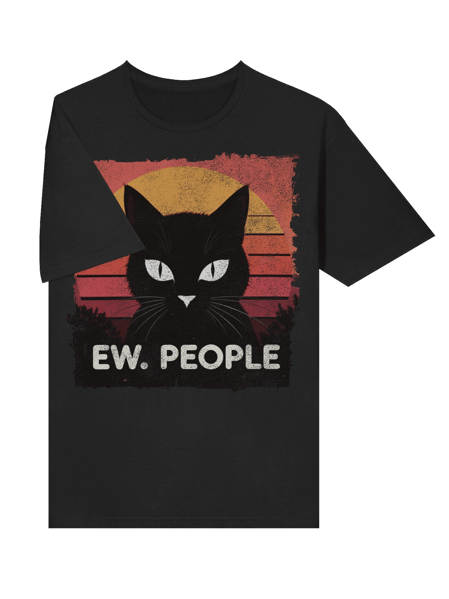 Ew. People Retro Cat T-Shirt product image (29)