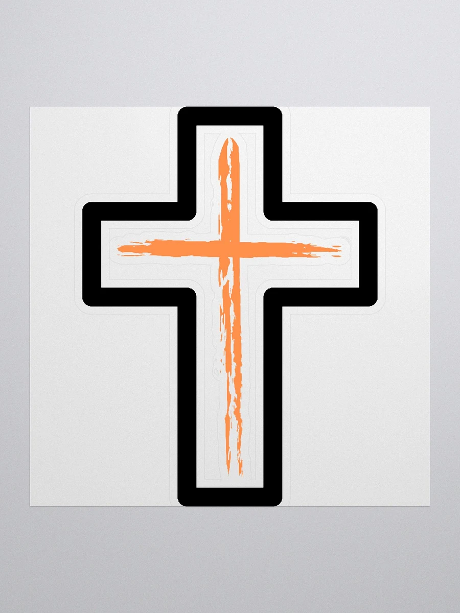 Orange Cross With Boarder Sticker product image (2)