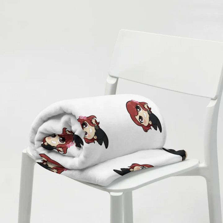 Red-Haired Character Grid Throw Blanket product image (2)