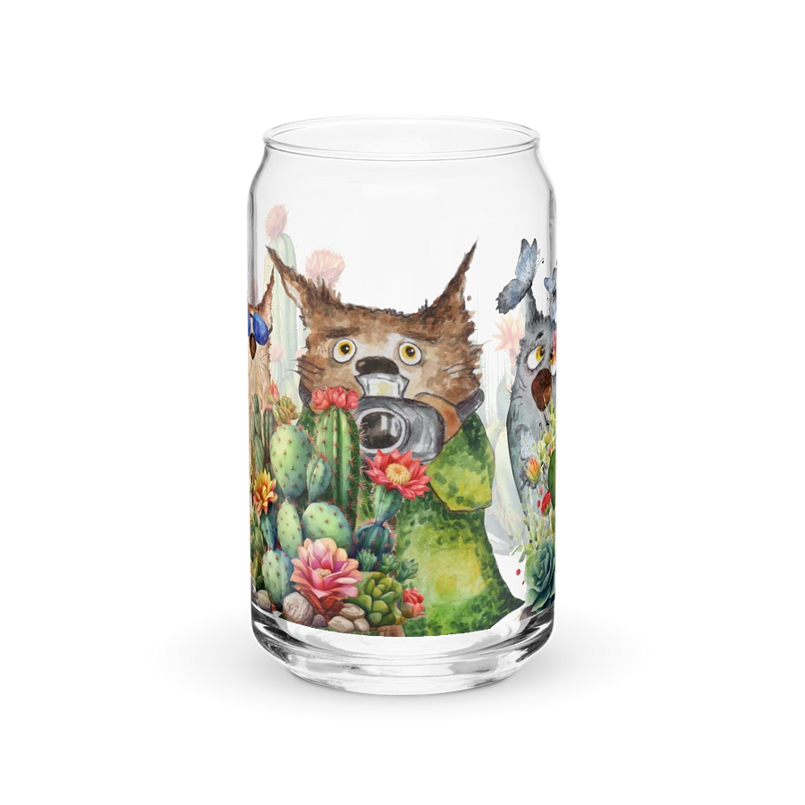 Desert Bloom: A Tale of Resilience Glass Can (16 oz) product image (1)