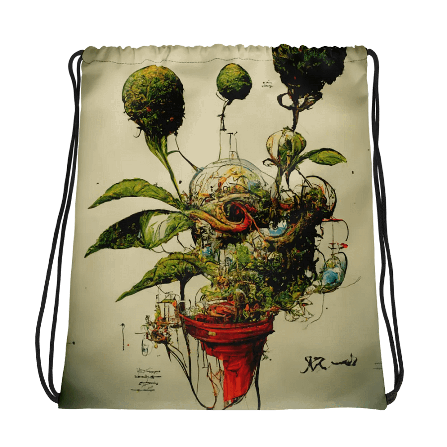 Botanical Fusion Drawstring Backpack product image (1)