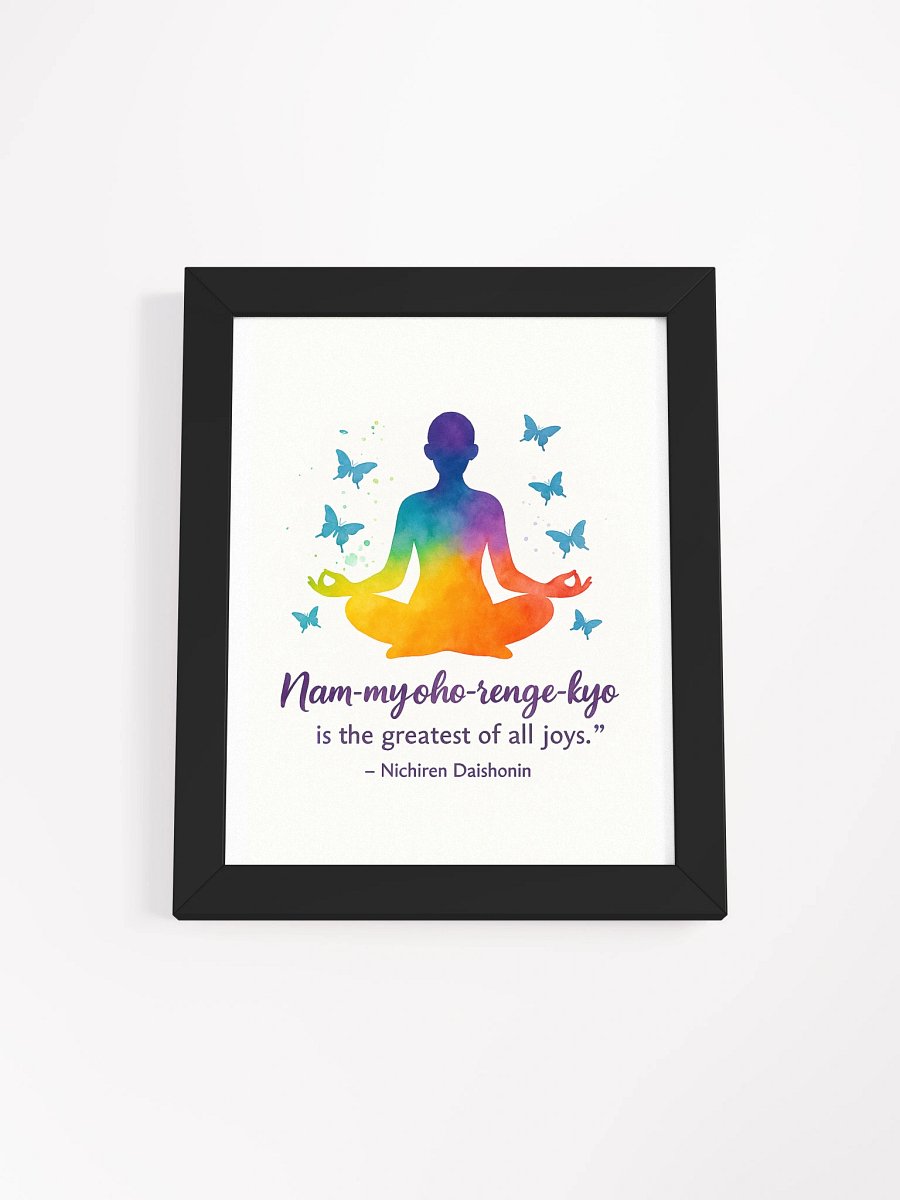 Nam-myoho-renge-kyo Joy Quote Poster product image (2)