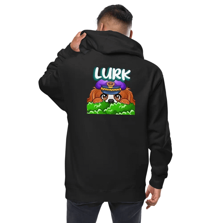 Lurking pup Fleece Zip Up Hoodie product image (1)