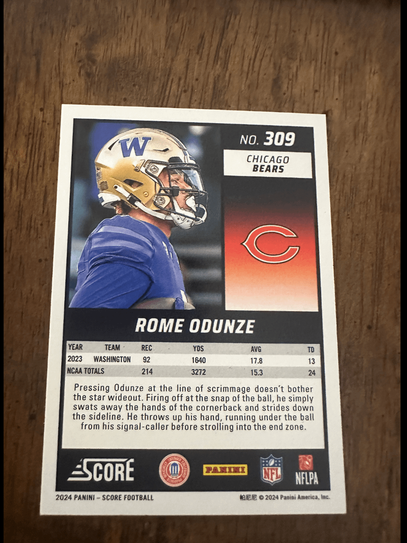Rookie Rome Odunze product image (2)