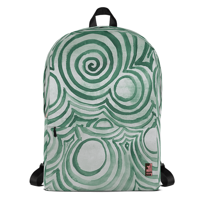 "Green Swirl" Backpack product image (1)