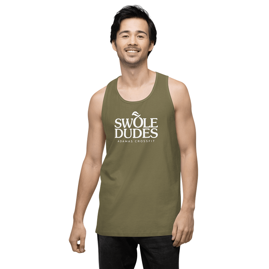Swole Dudes Military Green Tank product image (2)