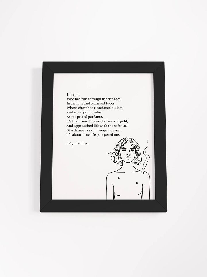 Gunpowder Poem Framed Matte Poster product image (2)
