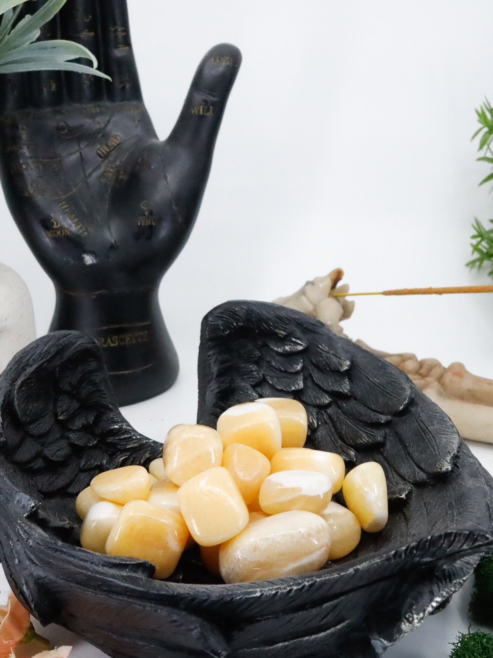 Tumbled Mango Calcite Crystal product image (1)