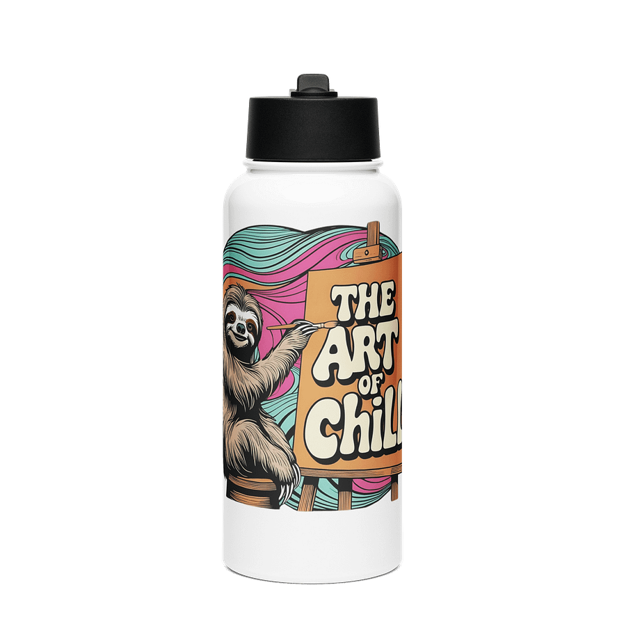 Chill Sloth Stainless Steel Water Bottle product image (1)