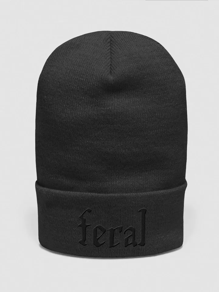 Feral Blackout Embroidered Beanie product image (2)