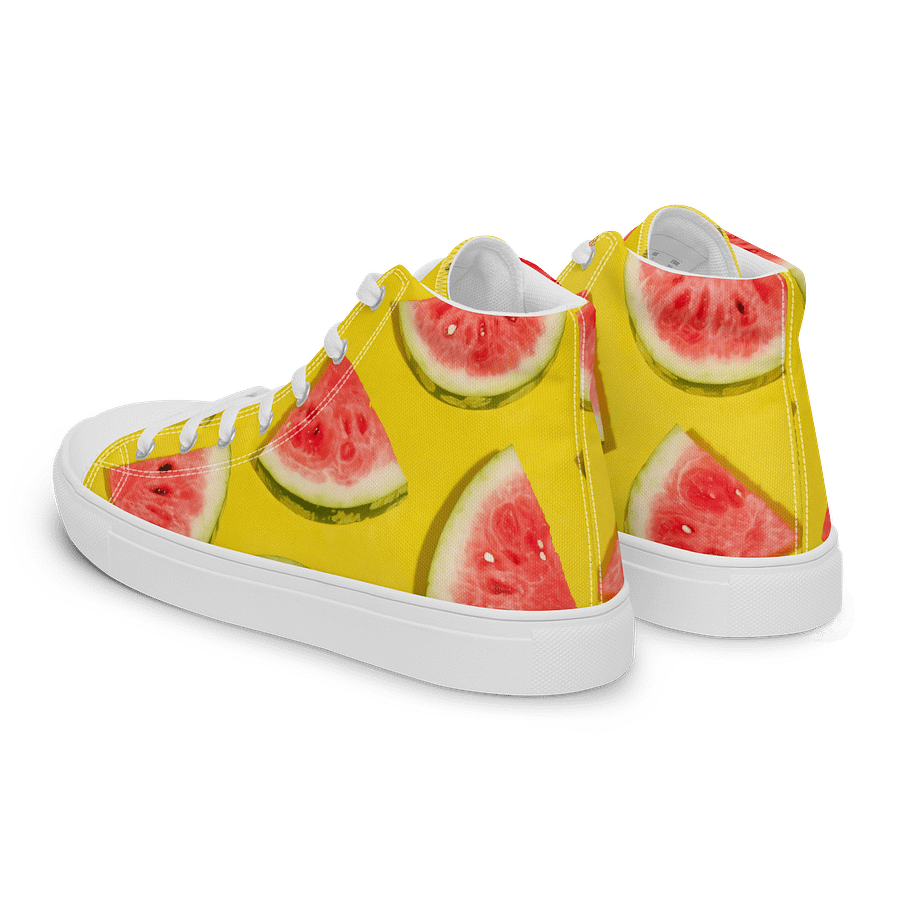 Watermelon Slice High Top Canvas Shoes product image (5)