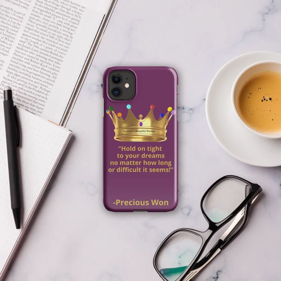 Queendom Beautiful Women iPhone® Snap Case (Purple/Amethyst) product image (3)