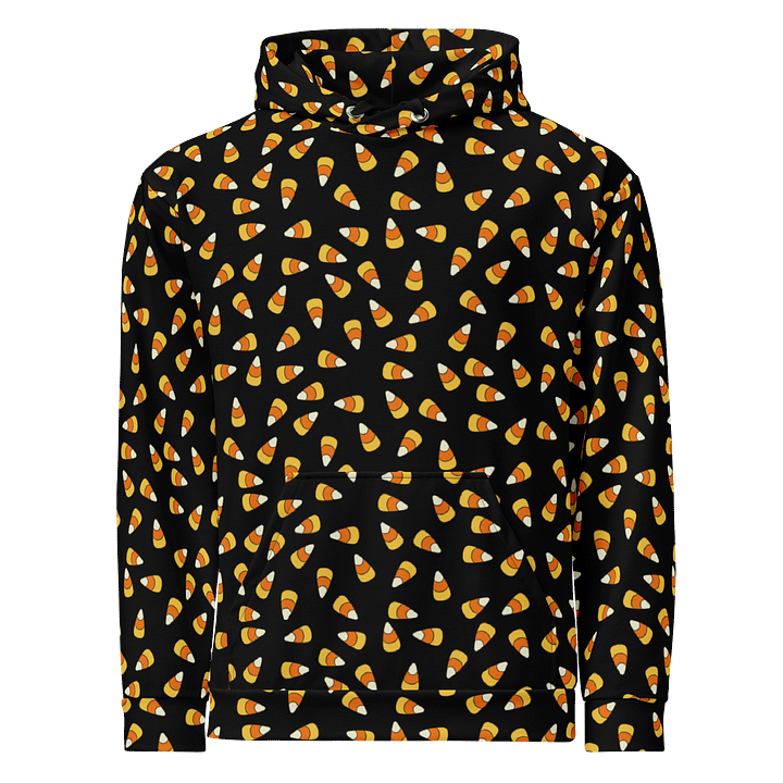 Black "Scattered Candy Corn" Pattern - Unisex Hoodie product image (1)