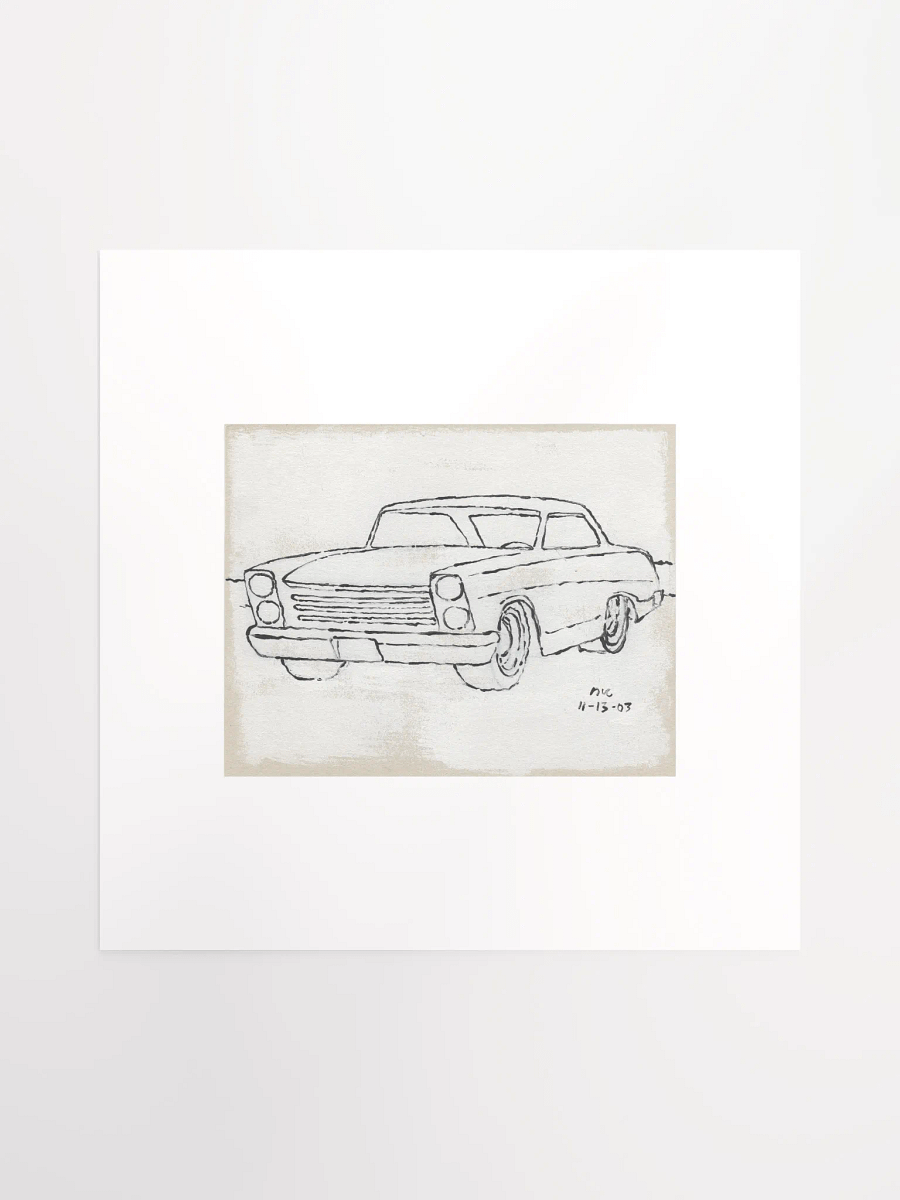 White Car #2 Print product image (2)