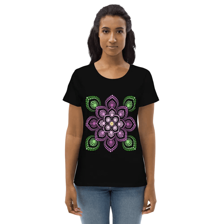 Purple and Green Mandala Women's Eco T-Shirt product image (7)