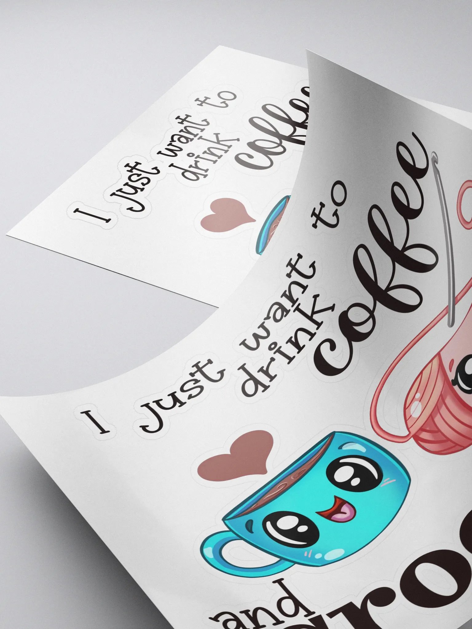 Coffee and Crochet Sticker product image (4)