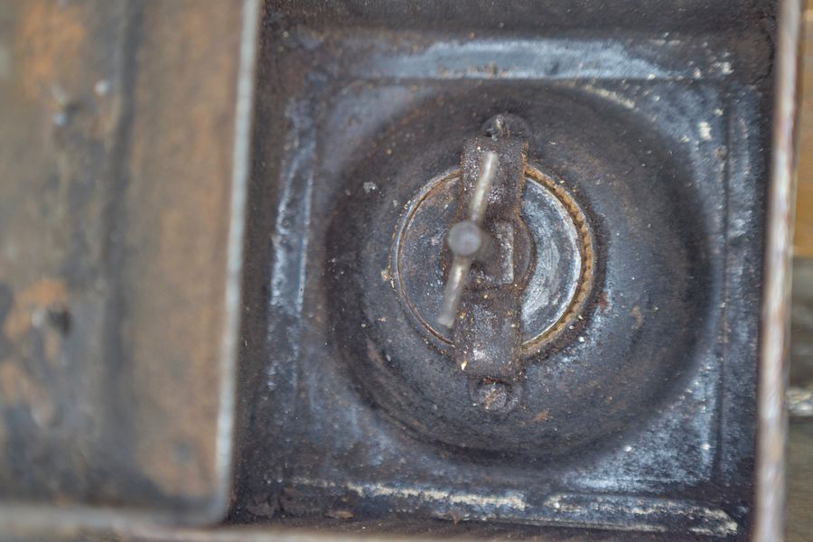 1900's Italian Metal Coffee Grinder, 'F B' product image (6)