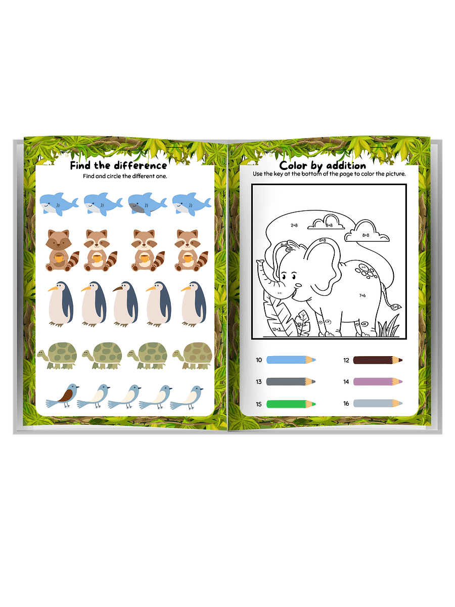 Jungle Theme Kids Activity Book product image (3)