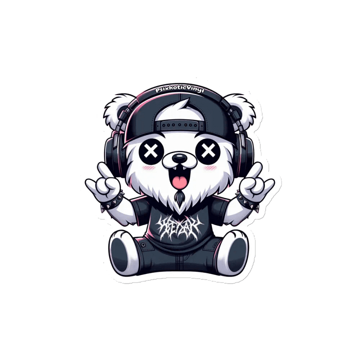 Psixkotic Bear Die-Cut Magnet product image (2)