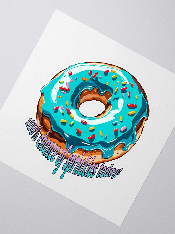 100% Chance Of Sprinkles Vinyl Sticker product image (6)