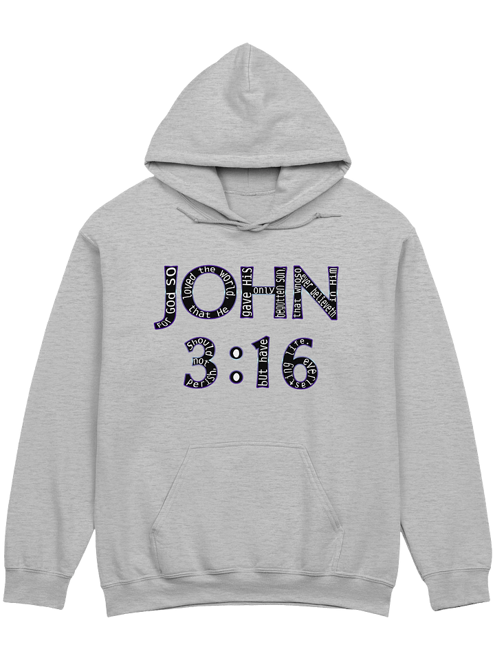 John 3:16 With Verse Hoodie product image (1)