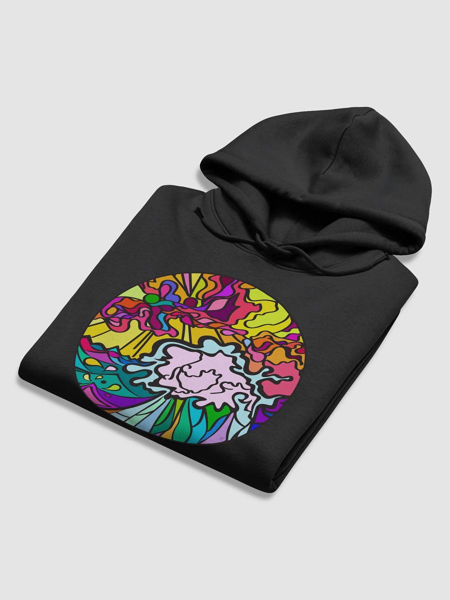 Vibrant Swirls Circular Hoodie - Wave at Sunset product image (23)