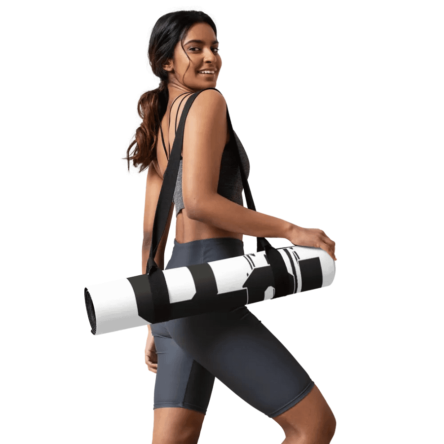 Black HApex Gear Black Logo Yoga Mat by Allcolor product image (9)