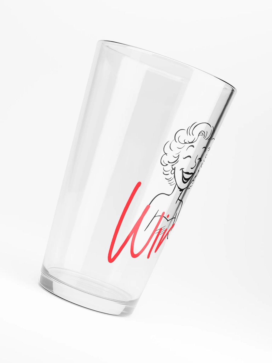 Red Wine Typography Pint Glass product image (6)