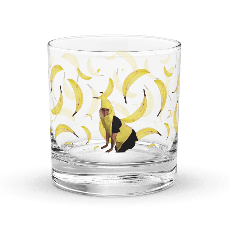 Banana Lady rocks glass product image (3)