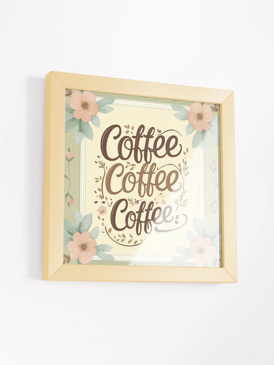 Vintage Floral Coffee Trio Poster product image (3)
