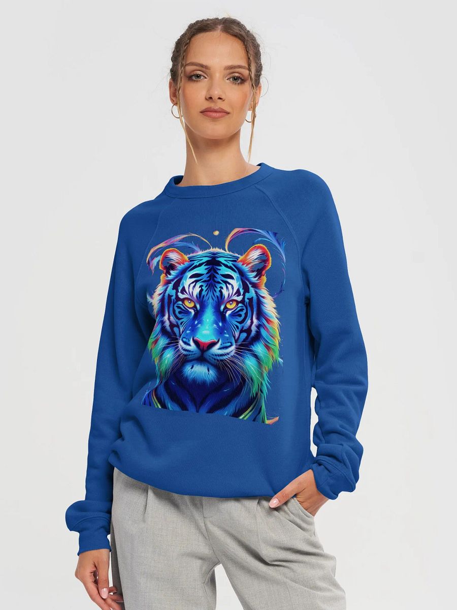 Psychedelic Tiger Unisex Sweatshirt Bella+Canvas (Adult Unisex) product image (16)