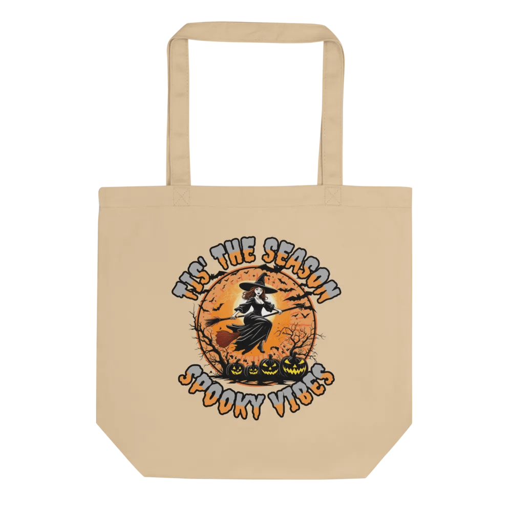 Tis The Season Spooky Vibes Witch Eco Tote Bag product image (1)
