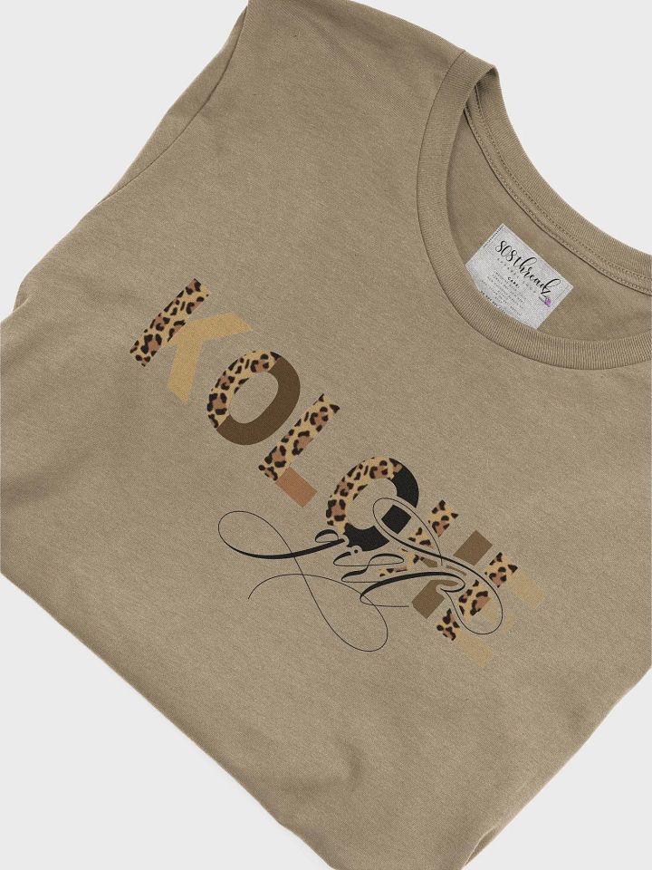 Kolohe Girl T-Shirt; Black with Original Leopard Pattern product image (1)