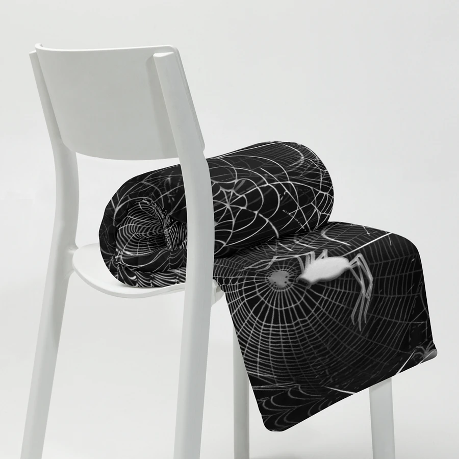Black and White Spider Webs Throw Blanket product image (20)