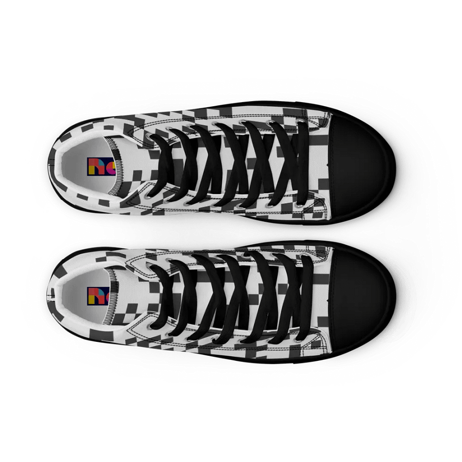 Retro QR Code High Top Canvas Shoes product image (12)