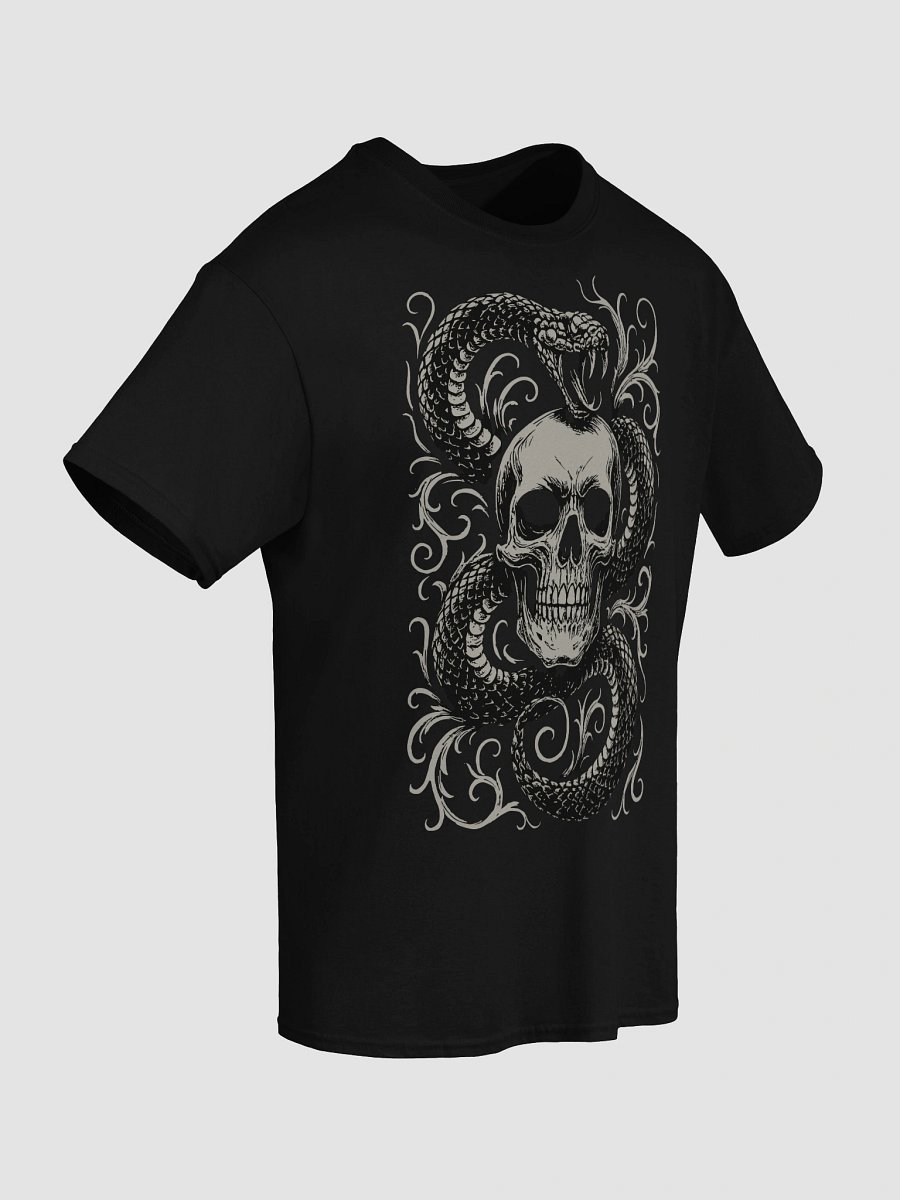 Venom and Bone Skull Snake T-Shirt – Gothic Streetwear Graphic Tee product image (8)