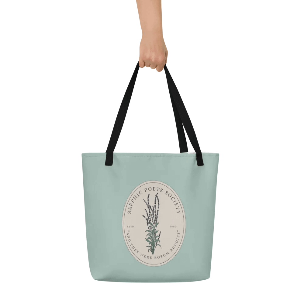 Sapphic Poets Society Lavender Emblem Tote Bag product image (6)