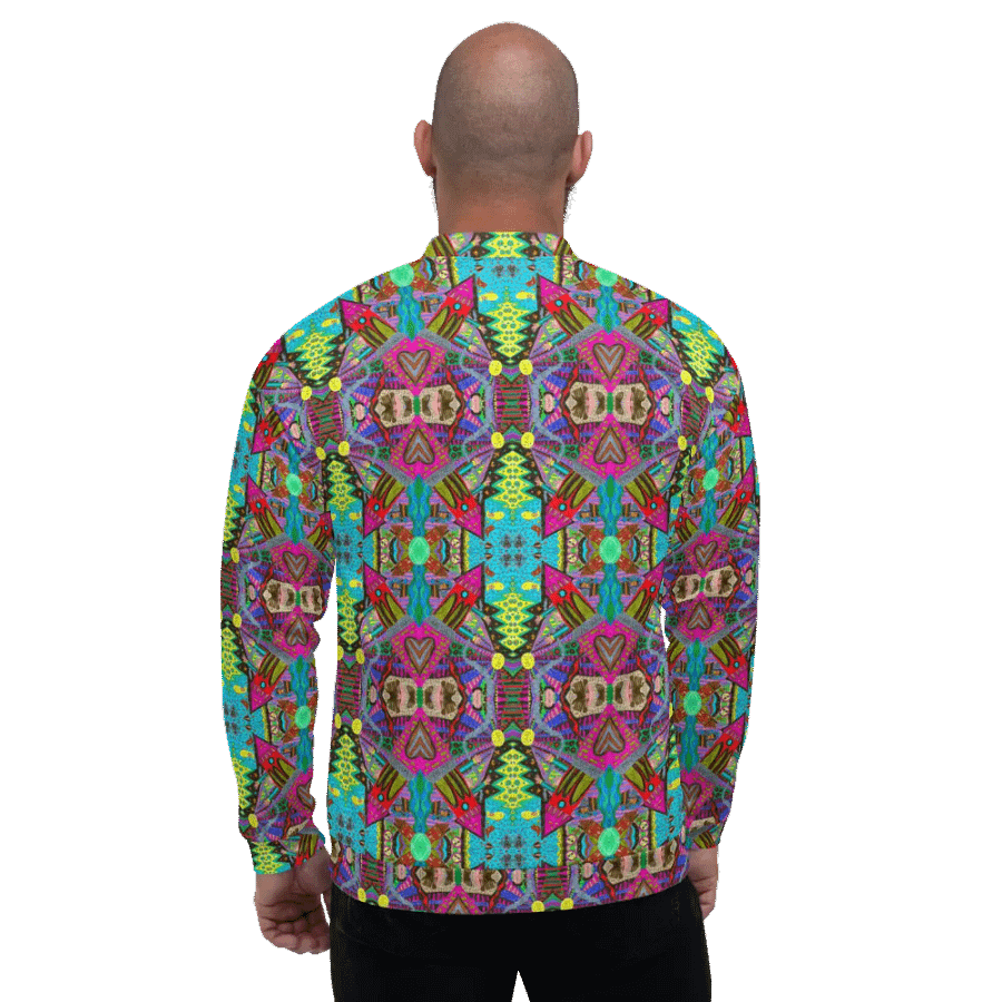 Abstract Tower Moment Unisex Bomber Jacket product image (8)