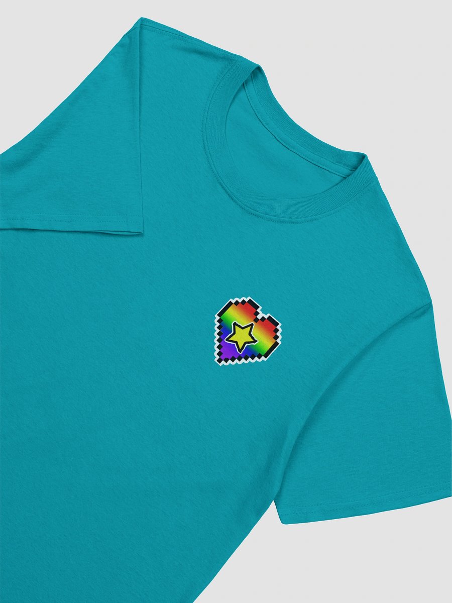 Pixel Heart Rainbow Star Unisex T-Shirt product image (7)