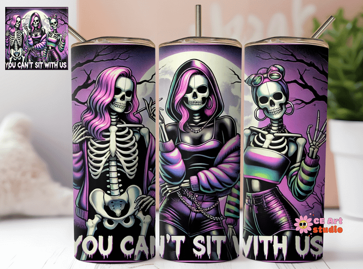Funny Halloween Tumbler Wrap PNG product image (1)