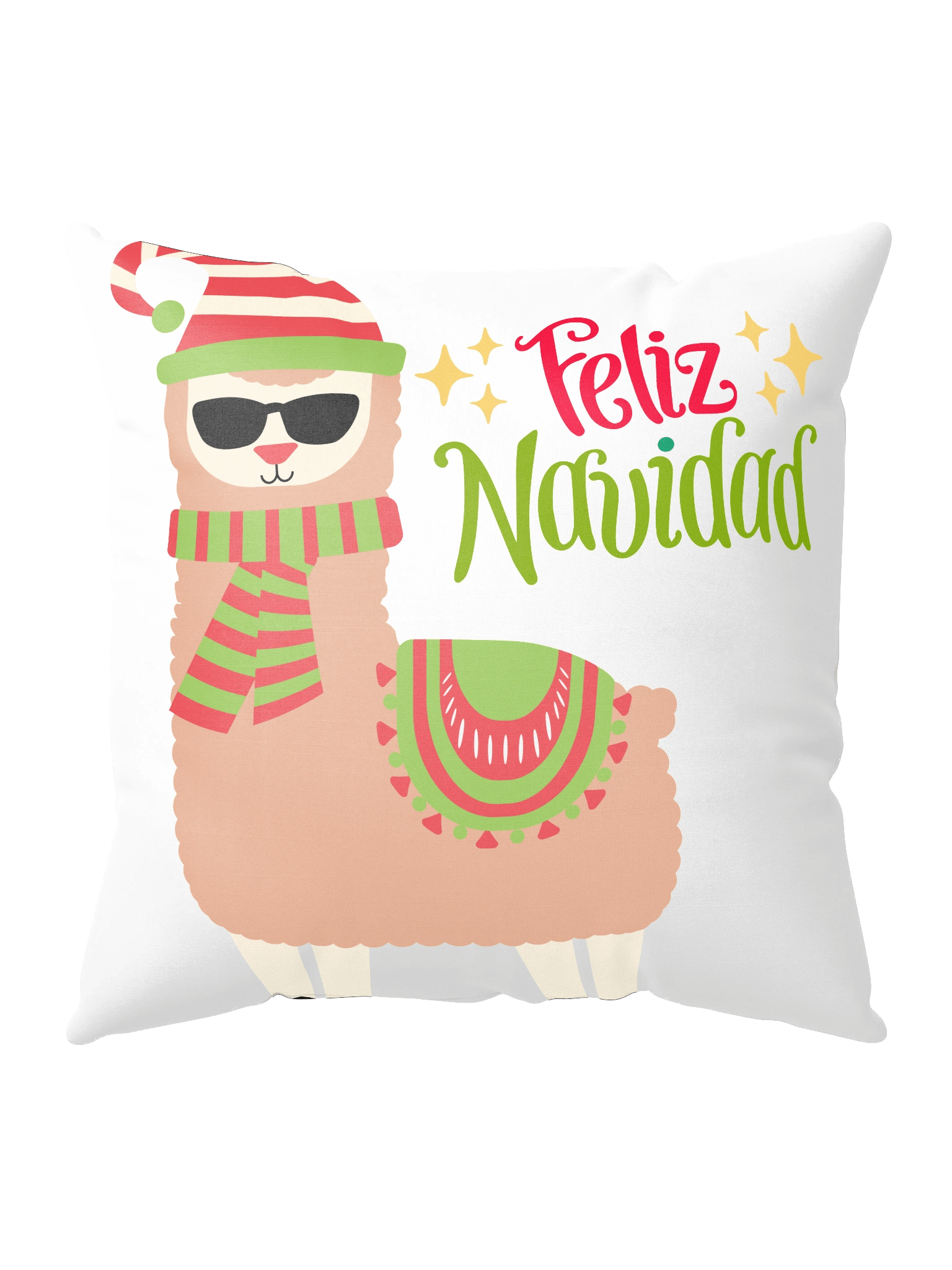Feliz Navidad Llama Cozy Pillow product image (5)