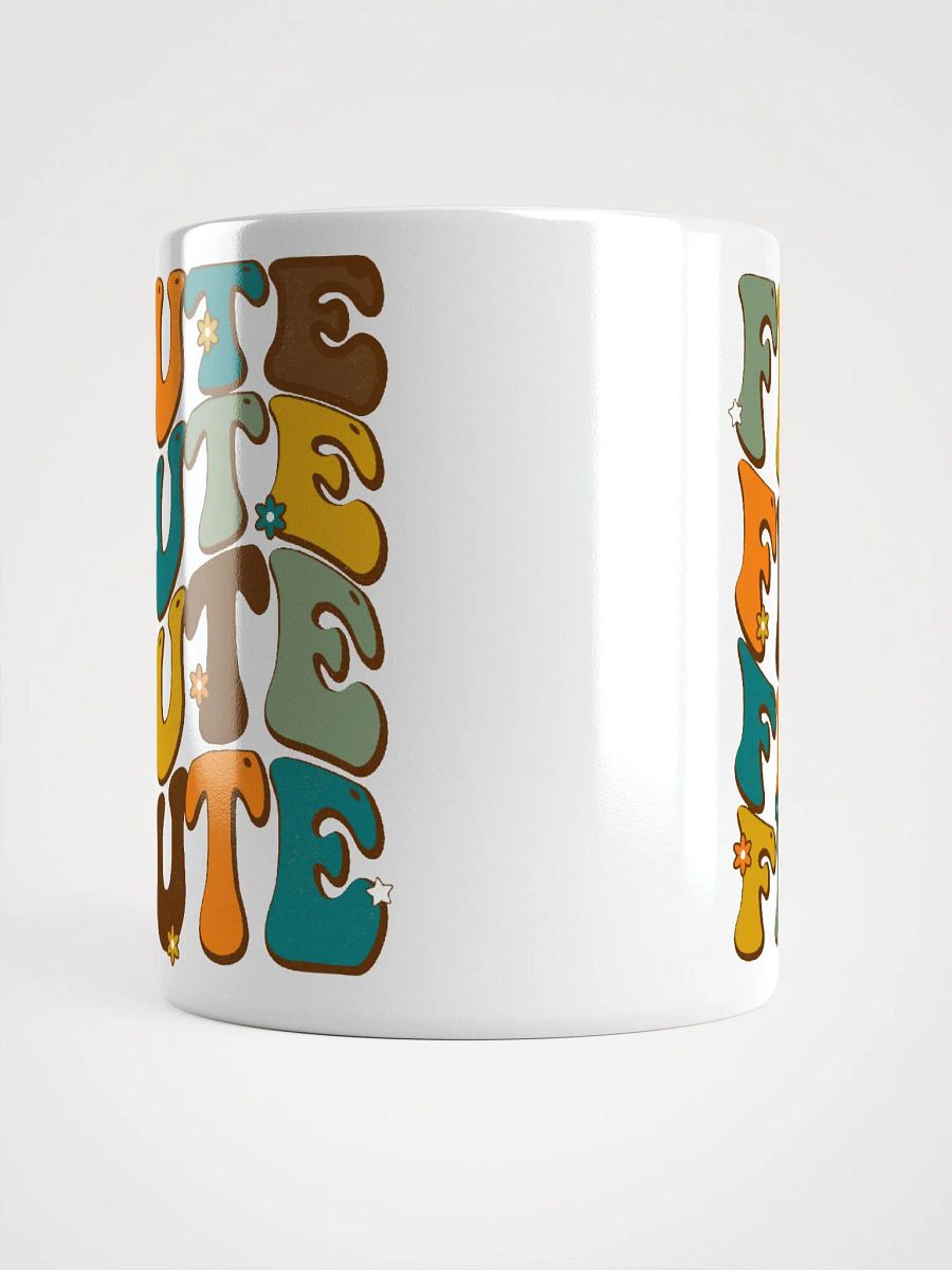 Groovy Wavy Flute Mug in Retro Colors 11 oz (white background) product image (5)