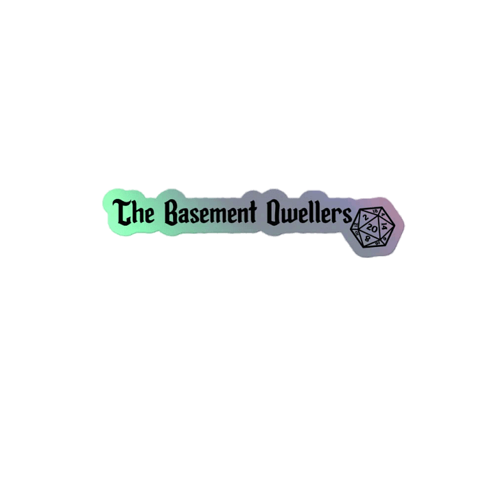 The basement Dweller logo sticker product image (2)