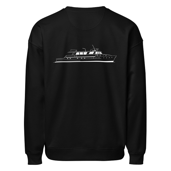 "M/Y Tangaroa" Organic Oversized Sweatshirt – Relaxed Fit, Built to Last (Dark Colours) product image (2)