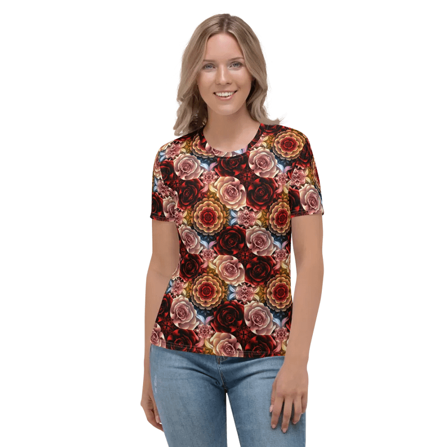 Rose Garden Dream Women's Crew Neck Tee product image (2)